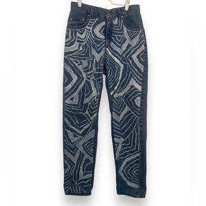 Vintage Lee Riveted Jeans Woman's Size 8 Blue Light Wash